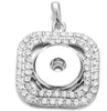 New Fashion Jewelry Noossa Snap Button Necklace Two Layer Squares Full CZ Diamond Crystal Pendant Necklaces for Sale