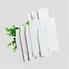 Cajas de cartón pequeñas de regalo de embalaje blanco de 20 tamaños, caja de papel de embalaje de cartón de papel kraft cuadrado, fábrica entera LZ07405941205