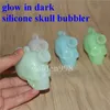 Nouveau design Silicone barboteur Mini voyage silicone Bongs conduite d'eau verre barboteur silicone Blunt conduite d'eau dab rig gros lueur dans l'obscurité