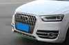 Högkvalitativ ABS med Chrome Car Up Grill Dekorativ ramkåpa, Låg Grill Dekoration Trimskydd för Audi Q3 2013-2015