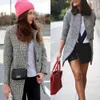 Weixinbuy 2016 vintage vrouwen herfst lente lange jas parka jas trenchwol mengsels revers uitloper zt1