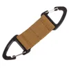 Outdoor Molle Double Point Triangle Multifunctional Carabiner Webbing Belt Clip Climbing Carabiner Buckle Tactical Bag Hook