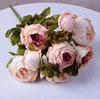 2PCS 18 Colors 13 Heads Bunch 50cm Peony Silk Fake Flowers Artificial Plants Wedding Centerpieces Party Flower Wall Decoration