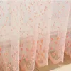 نافذة علاجات الفرز شير الكورية التطريز الزهور الفاخرة الدانتيل الستائر الانتهاء من غرفة المعيشة غرفة نوم AP208-15 الستار