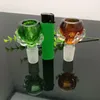 Pipes à fumer Aeecssories Narguilés en verre Bongs Tête de bulle en verre de griffe de dragon colorée