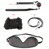 Sex Bondage Restraint Set 10pcSet Adult Games Adult Toys Toys Hands Minpple Coll Whip Collar Sex Toys for Couples Flirting Y18102079067