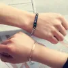 Amor bangle homens e mulheres diy seu rei sua rainha aço inoxidável casal bracelets coroa de cristal charme presente de jóias