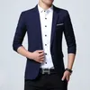 Hoge Kwaliteit Blazer Mens Casual Jas Effen Kleur Polyester Fiber Mannen Blazer Jas Mannen Klassieke Mens Suit Jassen Jassen