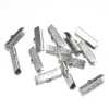 1013152025mm Metalen Sieraden Maken Einde Krimp Lint Koord Einde Sluitingen Zilverkleurige Sieraden Bevindingen Component Accessoires4138815