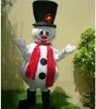 2018 Hot Sale EVA Material Snowman Mascot Costumes Walking Cartoon Apparel Custom Made Adult Size