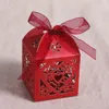 Fructose Box Love Heart Laser Cut Favor Gift Gift Cajas creativas Wedding Party For The Decoration