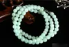 Vente en gros - Myanmar jade naturel A marchandises vert clair jade perles de jade chaîne collier usine en gros