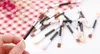 Cosmetische borstels vrouwen make-up oogschaduw eyeliner spons lip borstel set applicator schoonheid dubbel-geëindigd wegwerp