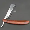 Good Quality Straight Edge Stainless Steel  Folding Shaving Knife Hair Removal Tools Wooden Handle