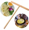 Spécialité chinoise crêpière pâte à crêpes en bois épandeur bâton maison cuisine outil bricolage Restaurant cantine spécialement fournitures