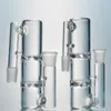 45 90 grados Doble ciclón Glass Ash Catcher Turbina Dis Perc Accesorios para fumar Clear Ashcatcher 14mm 18mm Junta para vidrio Bong ASH-P801