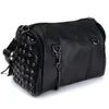 Borse a tracolla 2022 Borsa da donna con teschio Nappa Rivetto Borsa a tracolla da moto Bolsa Lady Vintage Punk Nero Large1