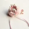 10pc/lot yeni lezzetli kız prens taç saç klip 10pcs/lot ribbow barrette lüks Kore sevimli saç incileri