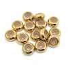 20pcs Silver gold and rose gold color Stainless Steel Insert Rubber Stopper Beads fit 3mm European DIY Bracelet Jewelry