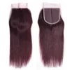 Puur gekleurde haar kanten sluiters leveranciers Braziliaans menselijk haar 4x4 kanten sluiting kleur 27 30 33 99J honingblond medium auburn donker RE3454655