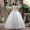 Grande taille courte dentelle pas cher robe de mariée Vintage 2018 robe de mariée à la mode robes de princesse robe de noiva