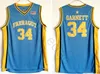 NCAA Leeds #34 Charles Barkley Jersey Green Farragut 34 Kevin Garnett Blue Jerseys Concord 40 Shawn Kemp High School Basketball Shirt