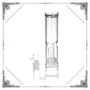 14-Zoll-Glasbong mit geradem Rohr, Doppelmatrix-Perc- und Waben-Perc-Bongs, Glasrauchwasserpfeife, Perkolator, Glas-Eisfänger-Wasserpfeife