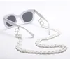 نظارات شمسية بلاستيكية سوداء جديدة إد أبيض للنساء الحبل الحبل حزام الحبل إكسسوارات العين 12pcslot7138527