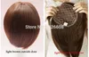 New Full Density Lace Hair Closure Straight Hair Extension Silk Base Short Bob Cut Hairstyle Free Part Clip in Hair Toupe