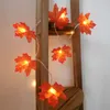 Led light string maple string lights Halloween opakowanie na baterie małe lampiony wesele wakacje na zewnątrz dekoracyjne łańcuchy świetlne