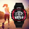 Moda HONHX niños niñas deporte led digital reloj electrónico multifunción luminoso regalo fiesta estudiante relojes ST004