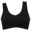 Hot sommar axelfri yoga gym sport bh sportig väst yoga sömlös underkläder (svart, xl)