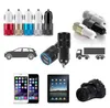 Universal Dual usb Ports Car charger 1A Aluminum Alloy auto power car adapter for Mobile Phones FAST SHIP