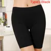 Pantaloni corti di sicurezza in vita elastica da donna Biancheria intima senza cuciture da donna Pantaloncini da ragazza Intimo anti-luce Nero/Bianco/Nudo