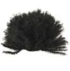 Brazilian Short human hair ponytail Pieces 10-20inch clip in high afro kinky curly hair drawstring ponytail hair extension for black women