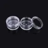 10G/10ML Mini Cosmetic Empty Jar Approx 38 x 21MM Travel Size Plastic Clear Pot Face Cream Sample Bottle Eyeshadow Makeup Lip Balm Container