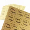 2000 teile/los DIY Scrapbooking Kraft Dicht Aufkleber Papier Handwerk Handgemachte Etiketten Verpackung Umschläge Taschen Aufkleber