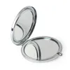 Lege compacte spiegel met epoxysticker Nieuwe cosmetische zakspiegel make-up Compacts Zilver Kleur Voor DIY Decoden #M070S