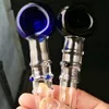 new Smoking Pipe Mini Hookah glass bongs Colorful Metal Shaped 3 rounds of colorful bubble pipe