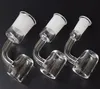 Unha Banger de Quartzo XL de 4 mm de espessura com topo plano e fêmea Macho 10 mm 14 mm 18 mm 45/90 graus sem cúpula Quartzo Nail Oil Rig Bongs