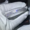 Bohemen Bruids Armband Pave Settling D Witgoud Gevuld Engagement Bangle voor Dames Huwelijk Toegang tot Toegang