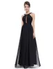 Qatar 2024 Nya aftonklänningar Red Black Chiffon Applique Beads High Quality Halter Strap Prom Party Dresses HY150