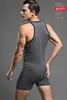 Men's Tank Tops Sexy Men Bodysuit Bodywear Superbody Gay Singlet Sleepwear Bodybuilding Cotton Top Pajamas1