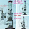 New water pipe hookah arm tree perk blue green clear color 18.8mm glass joint 16 inch bong tobacco pipe