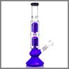 Hookahs 6 Arm percolator glass bong with high cost performance water pipe blue smoking 19mm bowl and oil rig