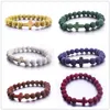 Bracciale con ciondolo a forma di croce turchese in pietra lavica nera naturale Vaolcano Bracciale con diffusore di oli essenziali per aromaterapia in pietra per gioielli da donna Yoga