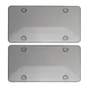 Partihandel 2x Clear Smoke License Plate Frame Cover Bug Shield Tag Protector Car Truck RV Gratis frakt