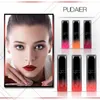 New Hot Makeup Brand Pudaier 21Colors Matte Flytande Läppstift Matallisk Shimmer Lip Gloss Lip Balm Kvinnor Mode Gift DHL Frakt