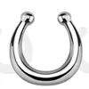 Mode Gefälschte Septum Medizinische Titan Nase Ring Bolzen Piercing Silber Kristall Indische Körper Clip Hoop Für Frauen Mädchen Schmuck geschenk