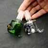 Nouveau Smoking Pipe Mini Hookah bongs en verre coloré en forme de métal crochet incurvé tête de bulle de lunettes de couleur